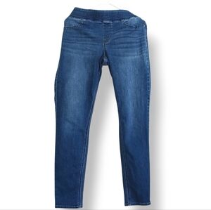 Old Navy Rockstar Jeggings Tall Long Stretch Classic Blue Denim Flattering 12L